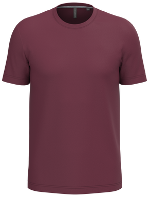 Klassisches T-Shirt mit Rundhalsausschnitt - Weinrot