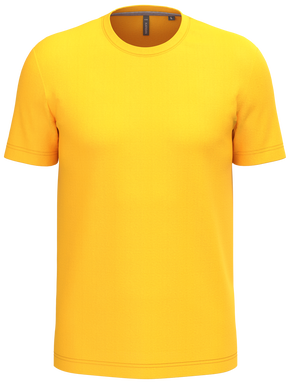 Klassisches T-Shirt mit Rundhalsausschnitt - Gelb