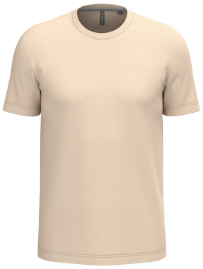 Klassisches T-Shirt mit Rundhalsausschnitt - Hellbraun