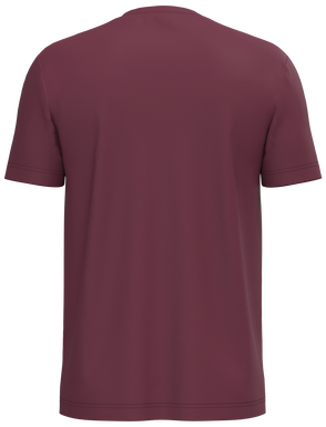 Klassisches T-Shirt mit Rundhalsausschnitt - Weinrot