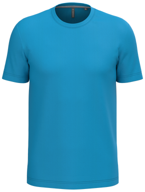 Klassisches T-Shirt mit Rundhalsausschnitt - Tropenblau