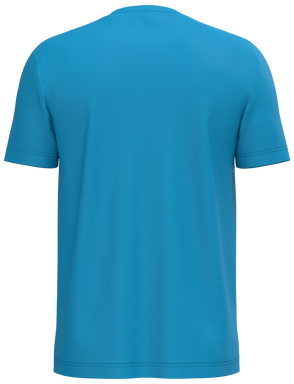 Klassisches T-Shirt mit Rundhalsausschnitt - Tropenblau