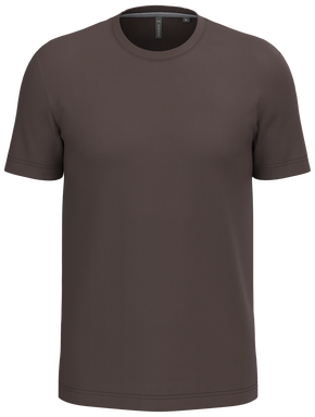 Klassisches T-Shirt mit Rundhalsausschnitt - Schokolade