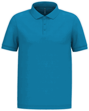 Polo basique - Bleu tropical