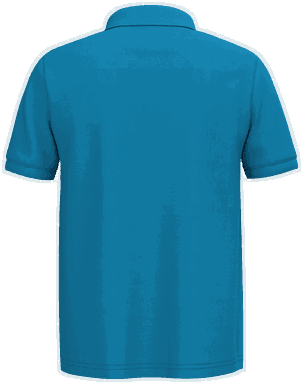 Polo basique - Bleu tropical