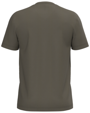 Klassisches T-Shirt mit V-Ausschnitt - Dunkles Khaki