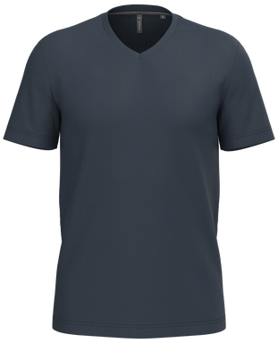 Klassisches T-Shirt mit V-Ausschnitt - Marine