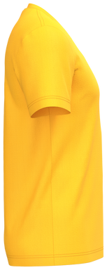 Klassisches T-Shirt mit V-Ausschnitt - Gelb