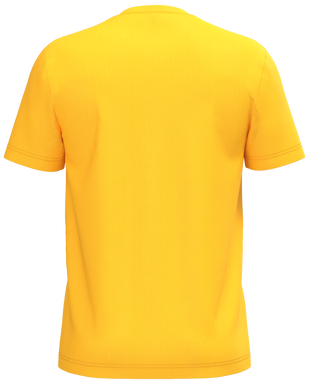 Klassisches T-Shirt mit V-Ausschnitt - Gelb