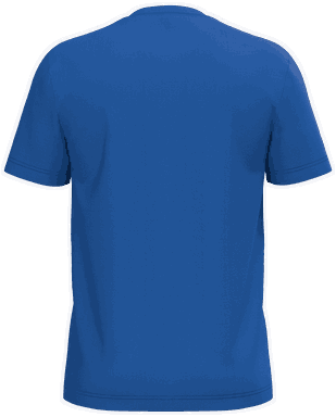 Klassisches T-Shirt mit V-Ausschnitt - Königsblau