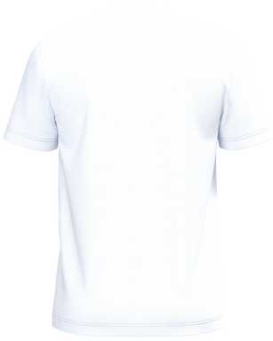 Klassisches T-Shirt mit V-Ausschnitt - Weiß