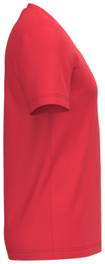 Klassisches T-Shirt mit V-Ausschnitt - Rot