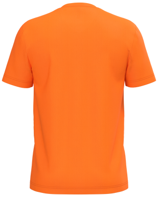 Klassisches T-Shirt mit V-Ausschnitt - Orange