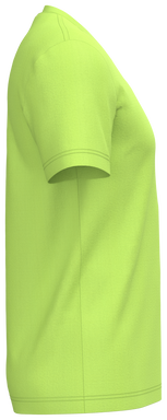 Klassisches T-Shirt mit V-Ausschnitt - Limettengrün
