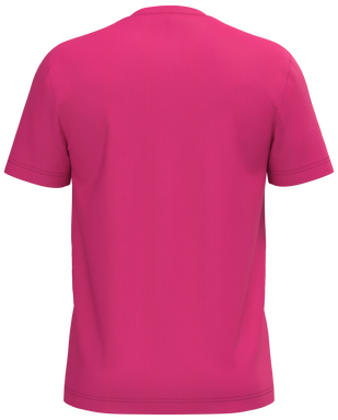 Klassisches T-Shirt mit V-Ausschnitt - Fuchsia