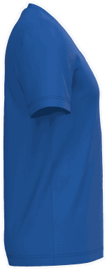 Klassisches T-Shirt mit V-Ausschnitt - Königsblau