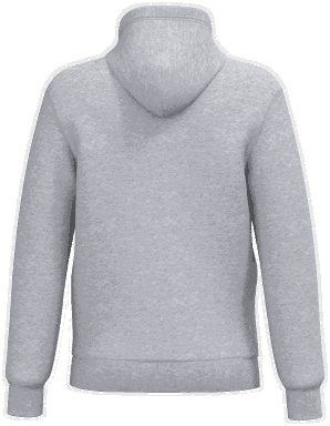 Promo-Kapuzenpullover mit Reißverschluss - Oxford Grau