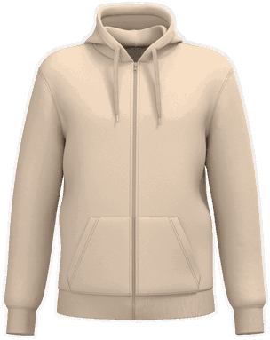 Promo-Kapuzenpullover mit Reißverschluss - Hellbraun