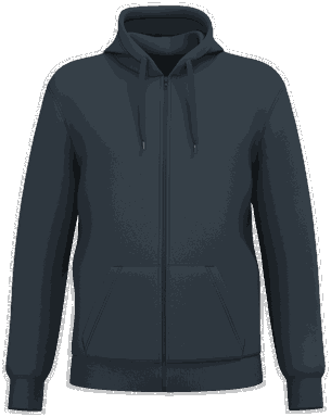 Promo-Kapuzenpullover mit Reißverschluss - Marine
