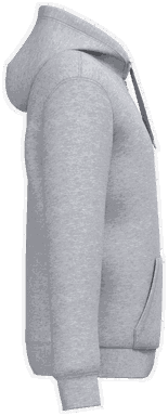 Promo-Kapuzenpullover mit Reißverschluss - Oxford Grau