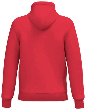 Promo-Kapuzenpullover mit Reißverschluss - Rot