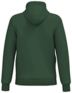 Promo-Kapuzenpullover mit Reißverschluss - Waldgrün