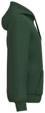 Promo-Kapuzenpullover mit Reißverschluss - Waldgrün