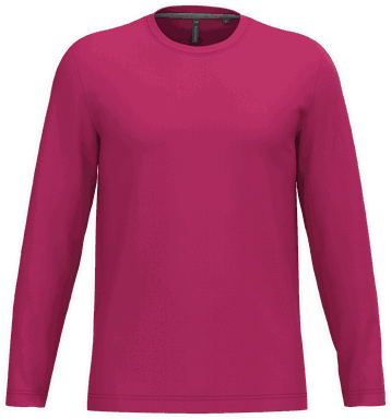 T-shirt classique à manches longues - Fuchsia