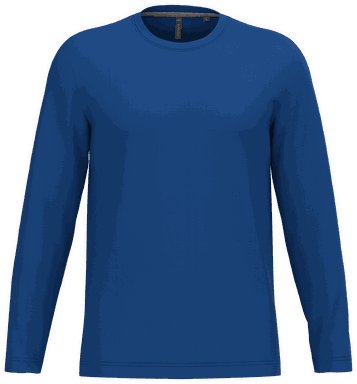 T-shirt classique à manches longues - Bleu royal