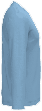 T-shirt classique à manches longues - Bleu ciel