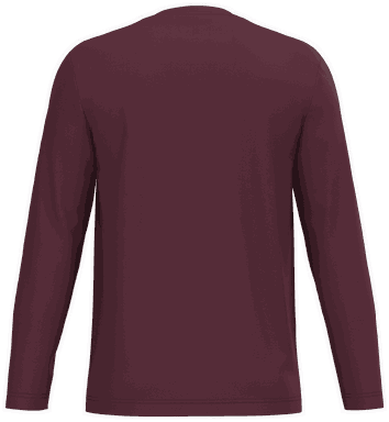 T-shirt classique à manches longues - Vin