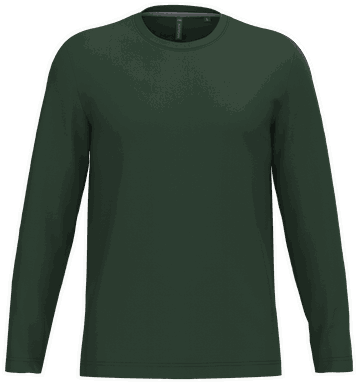 T-shirt classique à manches longues - Vert forêt