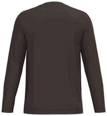 T-shirt classique à manches longues - Chocolat