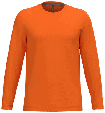 T-shirt classique à manches longues - Orange
