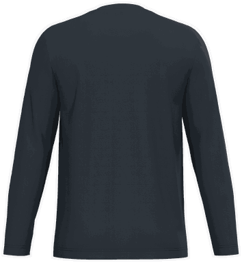 T-shirt classique à manches longues - Bleu marine