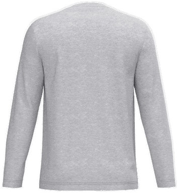 T-shirt classique à manches longues - Gris cendré chiné