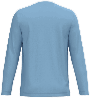 T-shirt classique à manches longues - Bleu ciel