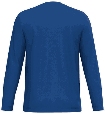 T-shirt classique à manches longues - Bleu royal