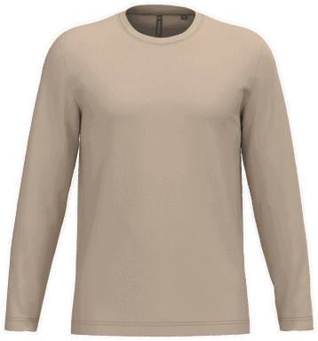 T-shirt classique à manches longues - Sable clair