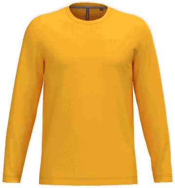 T-shirt classique à manches longues - Jaune