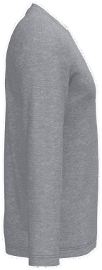 T-shirt classique à manches longues - Gris Oxford