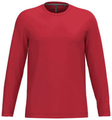 T-shirt classique à manches longues - Rouge