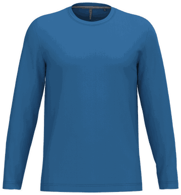 T-shirt classique à manches longues - Bleu royal clair