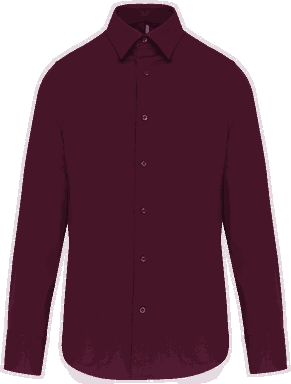 Basic stretch shirt - Wine