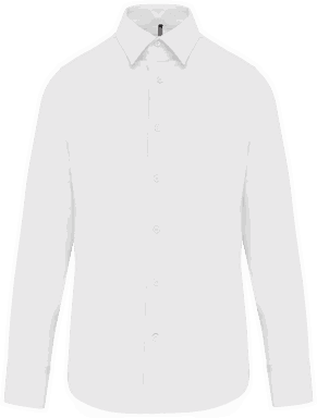 Basic stretch shirt - White