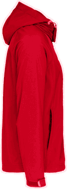 Basis softshell jas met afneembare capuchon - Red