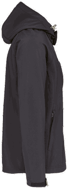 Basis softshell jas met afneembare capuchon - Titanium
