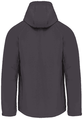 Basis softshell jas met afneembare capuchon - Titanium