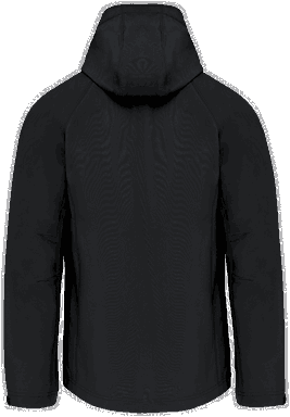 Basis softshell jas met afneembare capuchon - Black