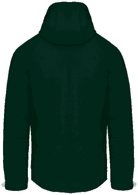 Basis softshell jas met afneembare capuchon - Bottle green